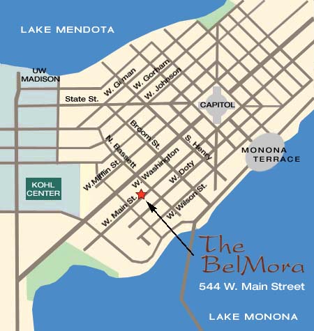 Map to The Belmora