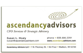 Ascendancy Advisors business card.