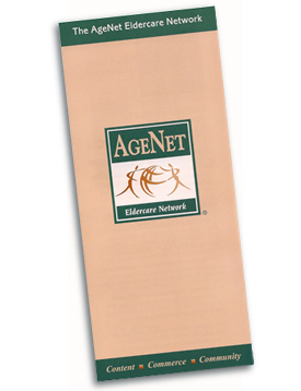 AgeNet Eldercare Network trifold.