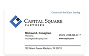 Capital Square Partners business card.