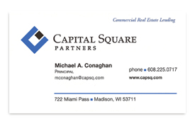 Capital Square business card.