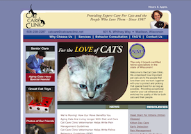 The Cat Care Clinic  inactive website.