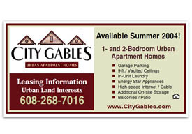 City Gables apartments construction sign.