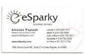 eSparky business card.