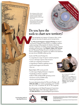 Genetic Computer Group Science and Nature trade Ad.