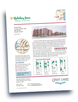 Great Lakes Companies, Inc. Holiday Inn - LaCrosse flyer.