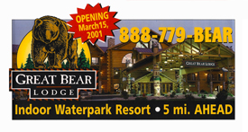 Great Bear Lodge Billboard.