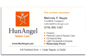 HunAngel business card.