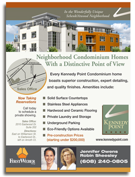 Kennedy Point Condominiums ad.