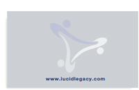 Lucid Legacy business card back.