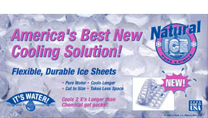 Packaging back or 2lb Natural Ice.