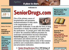SeniorDrugs.com website screen capture.