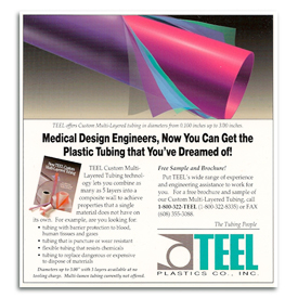 Teel 1/4 page trade ad.