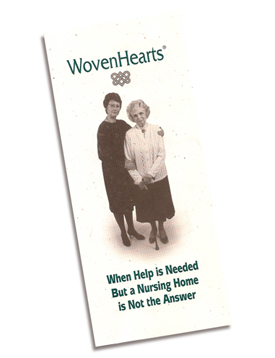 WovenHearts Assisted Living trifold.