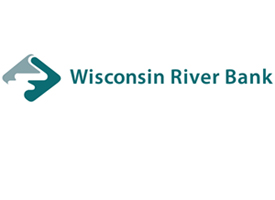 Wisconsin River Bank logo.