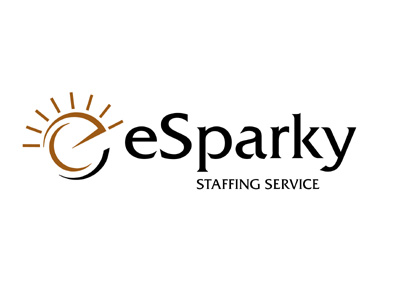 eSparky logo created for employment staffing firm.