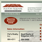 Fulton Square condominium homes in Edgerton, Wisconsin.