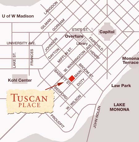 Tuscan Place in the Heart of Madison!
