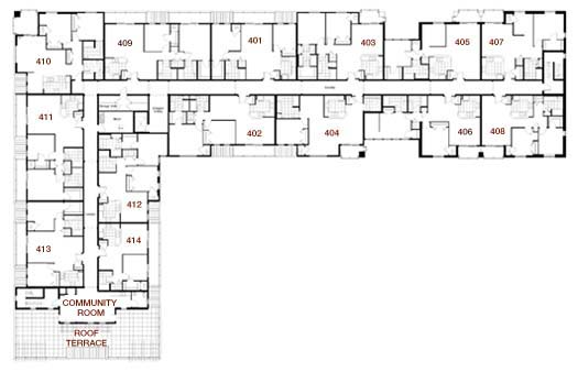 fourth floor footprint