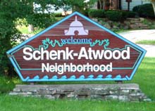 Schenk-Atwood Welcome Sign