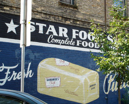 Old painted advertisement Williamson Street.