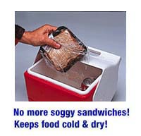 keeps food cold and dry